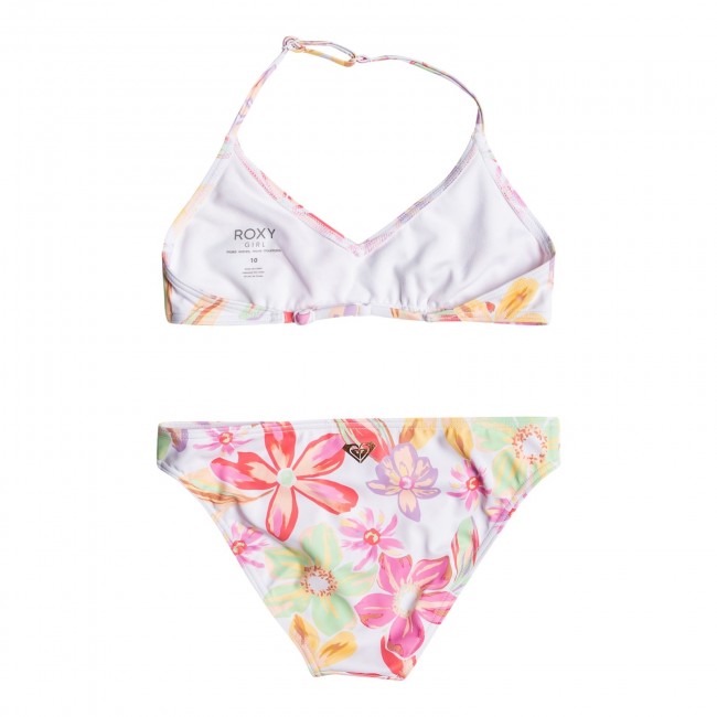 Roxy Tropical Time Triangle Two Piece Bikini Set For Girls Swimwear