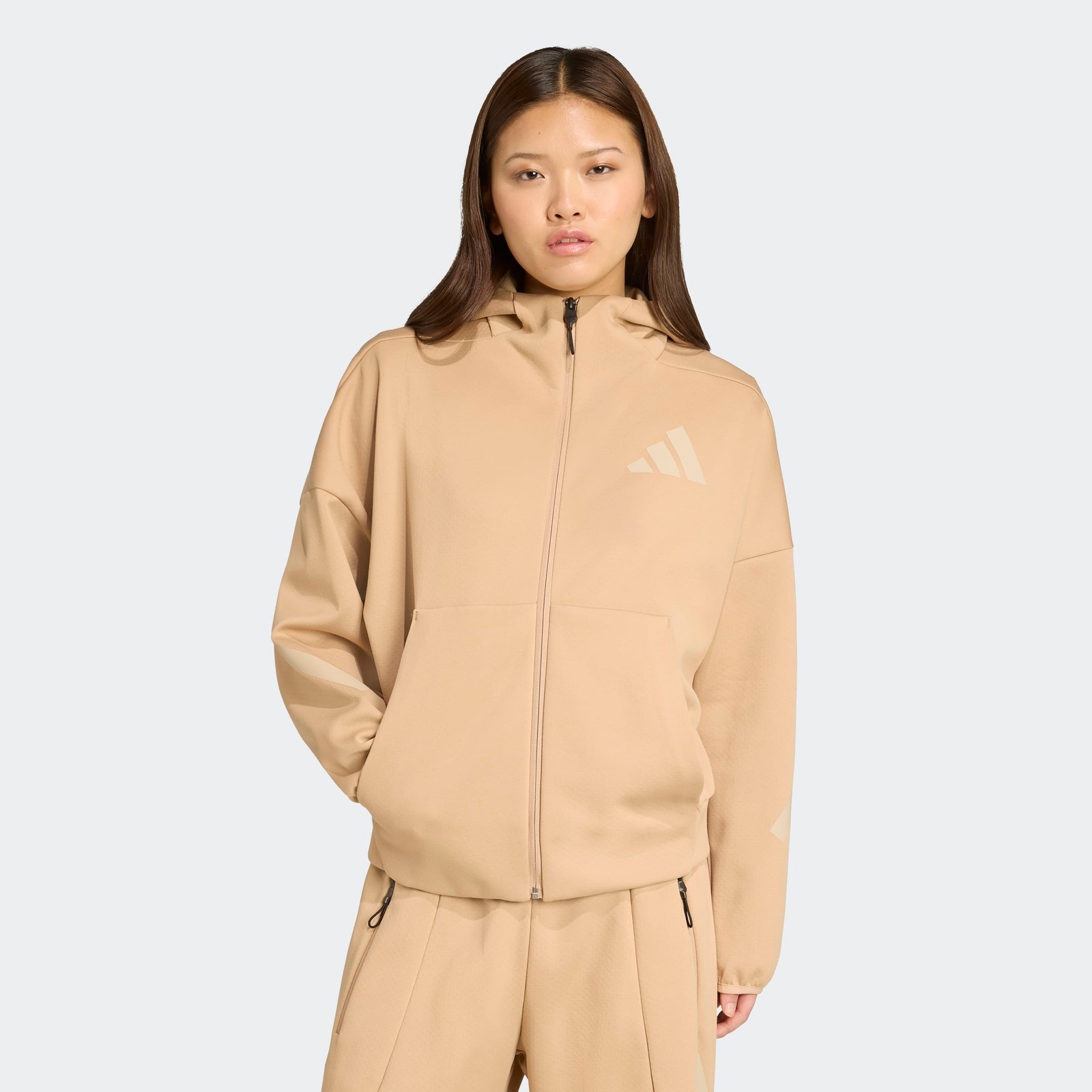 どい adidas Z.N.E. Full-Zip Hoodie - Red | Free Shipping with