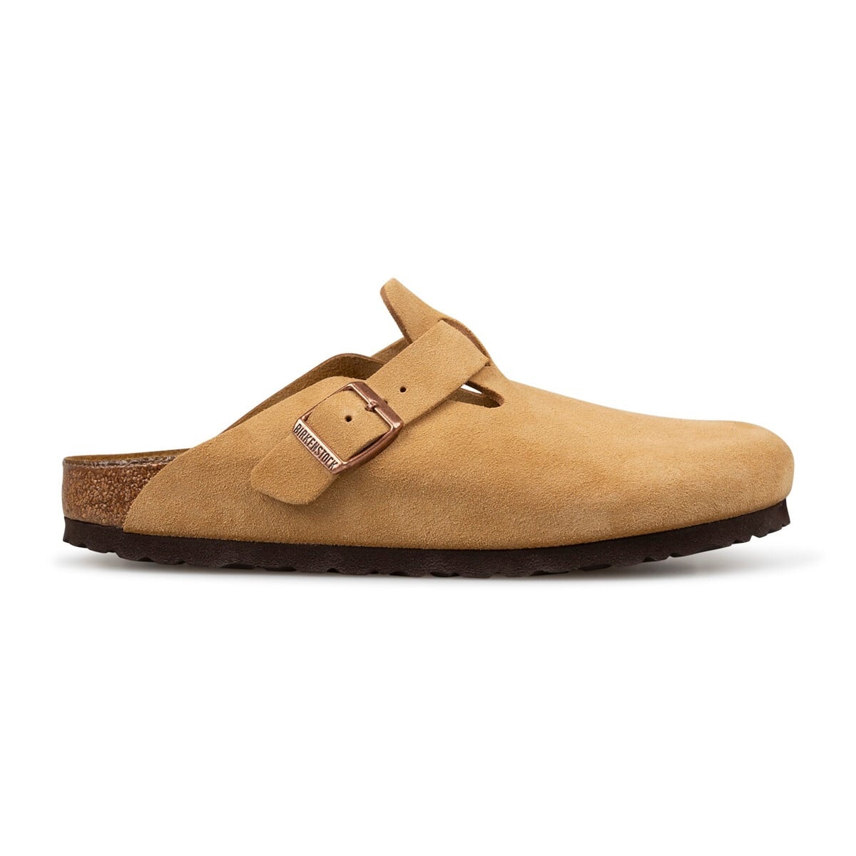靴 BIRKENSTOCK Boston Camel Suede BIRKENSTOCK BOSTON SUEDE LEATHER - NARROW FIT | Sandals and flip