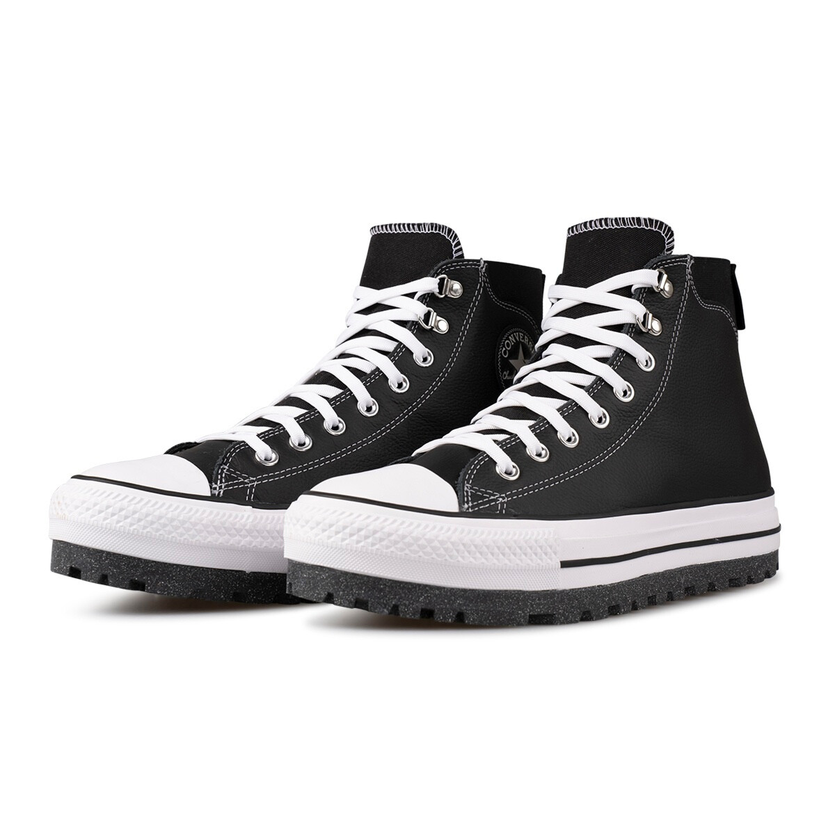 Converse Chuck Taylor All Star City Trek Mens 9 Black Leather Boots 160007C CONVERSE MENS CHUCK TAYLOR ALL STAR CITY TREK WATERPROOF  main image 2
