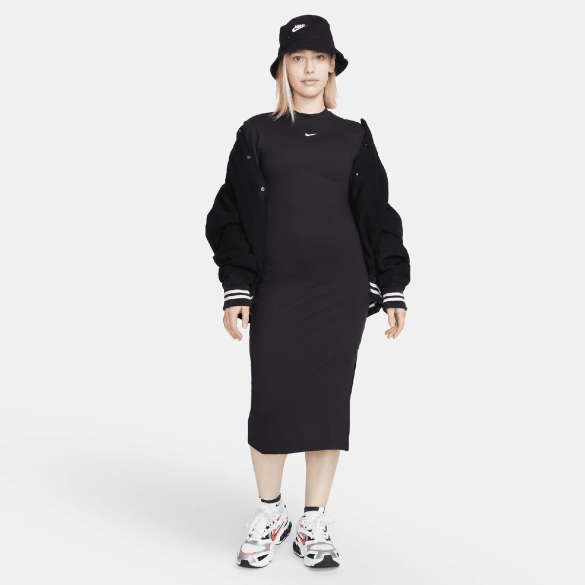 nike midi dress Nike Essential Tight Midi Dress