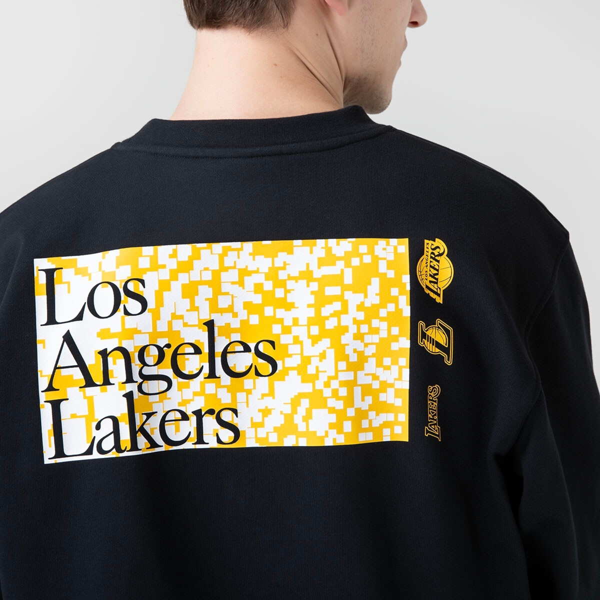 NIKE DRI-FIT LOS ANGELES LAKERS STANDARD ISSUE MEN'S NBA CREW-NECK