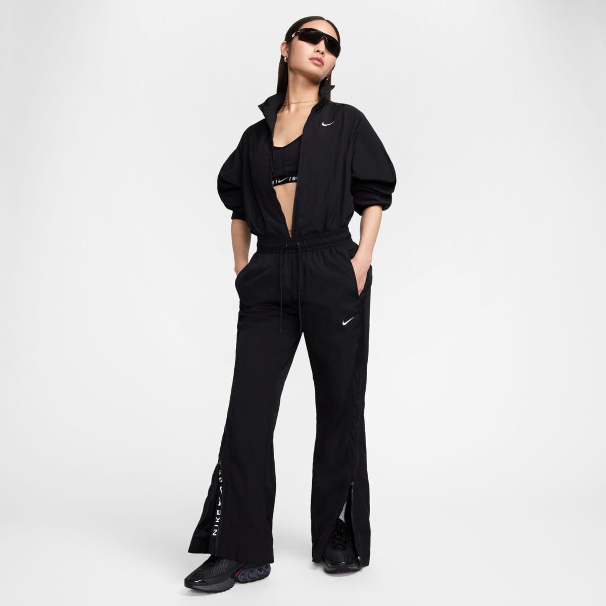 NIKE SPORTSWEAR COLLECTION WOMEN'S MID-RISE REPEL ZIP PANTS