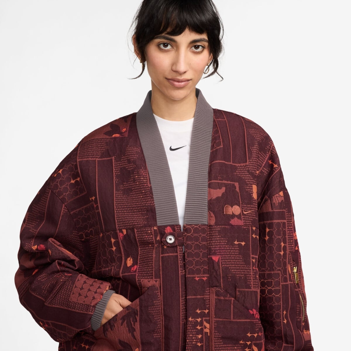 NIKE NAOMI OSAKA WOMEN'S JACQUARD JACKET | Jackets and Parkas