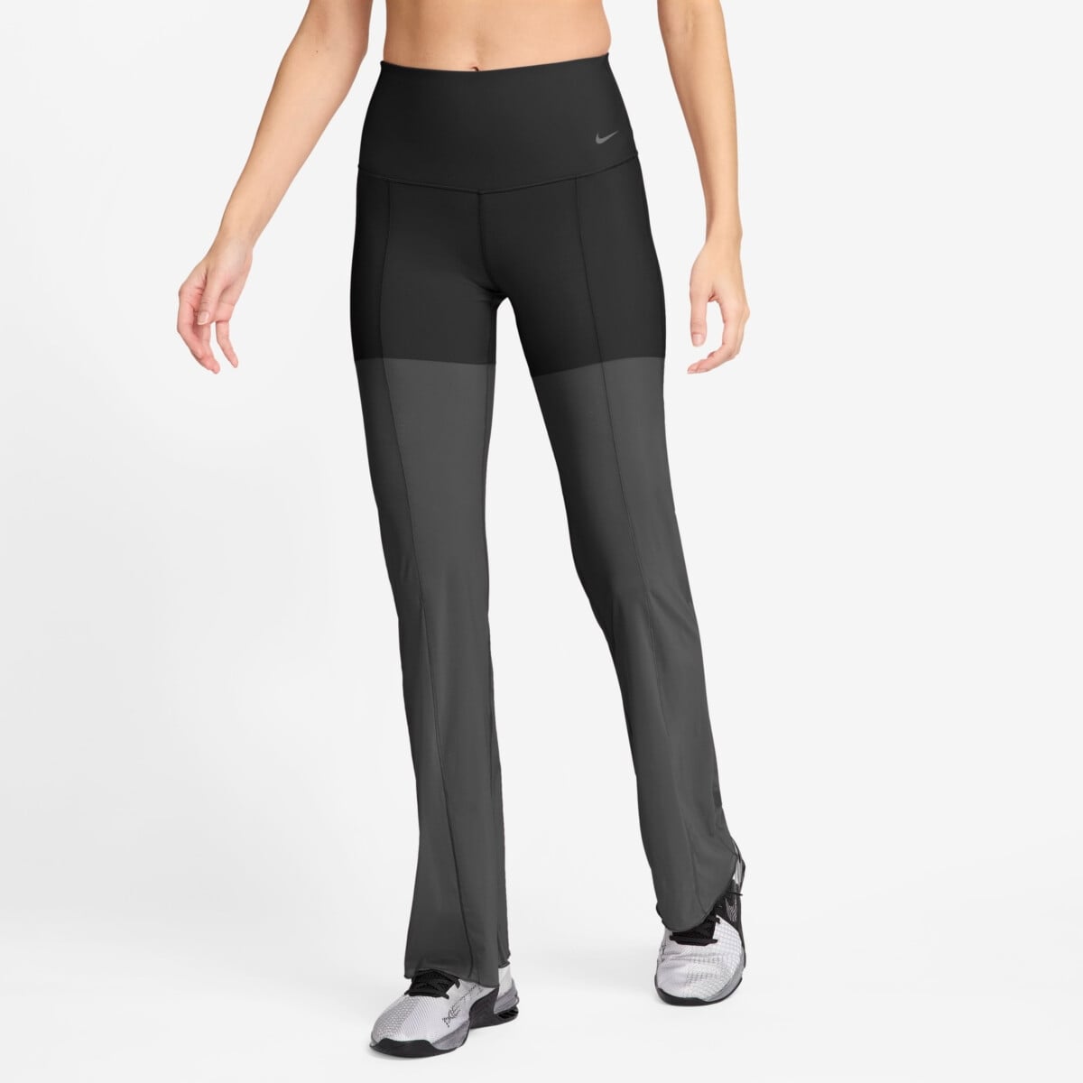 NIKE ZENVY WOMEN'S GENTLE-SUPPORT HIGH-WAISTED SHEER-OVERLAY
