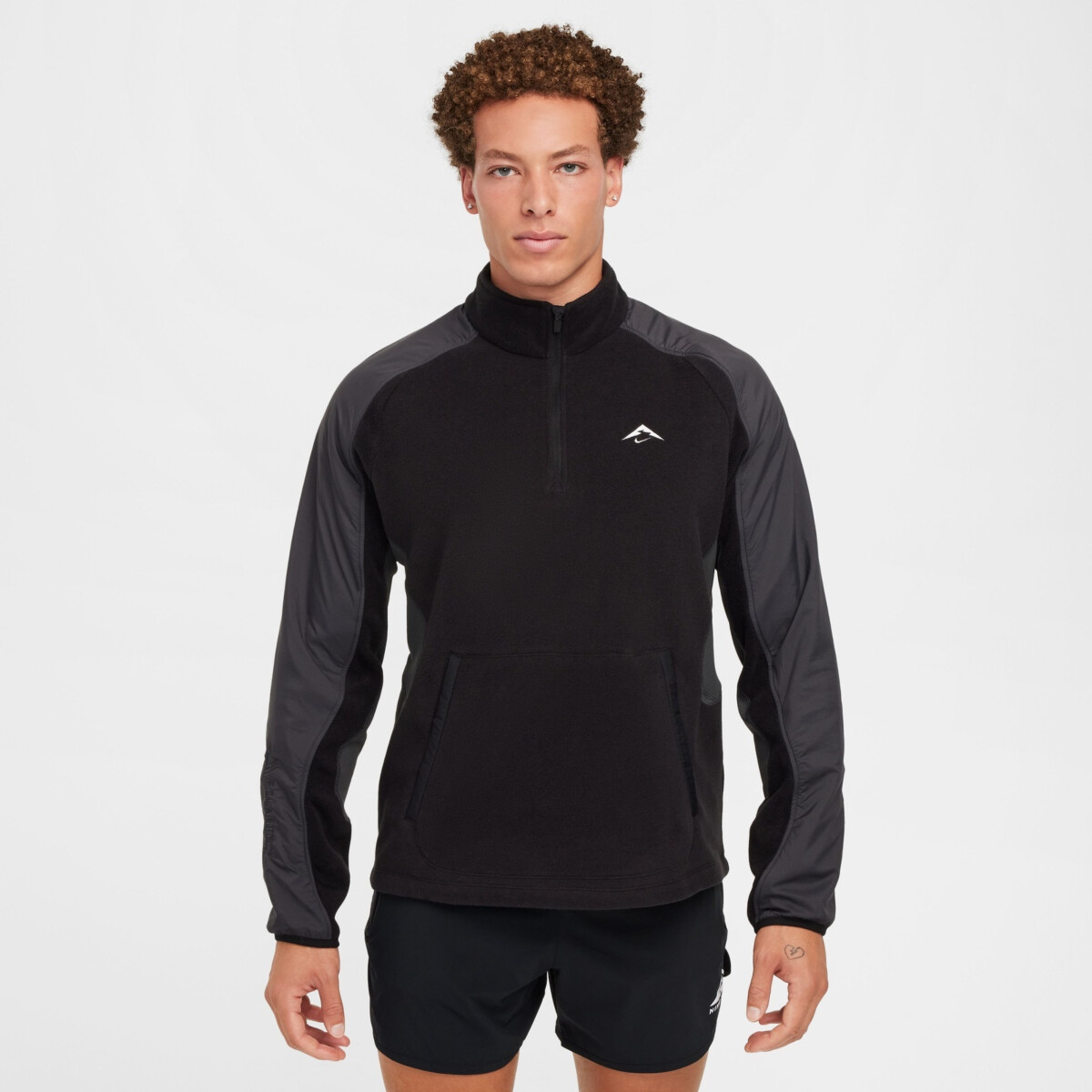 Nike TRAIL POLARTEC 1/4 ZIP FLC ランニングトップ NIKE TRAIL POLARTEC® MEN'S 1/4-ZIP FLEECE RUNNING TOP | Tops and