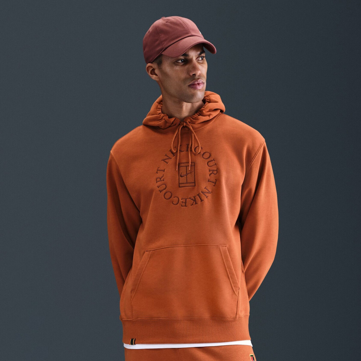 NIKE COURT HERITAGE DRI-FIT FRENCH TERRY TENNIS PULLOVER HOODIE 