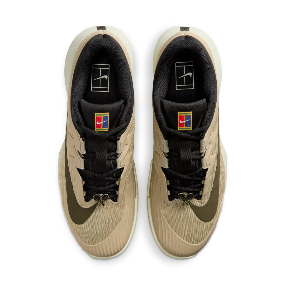 Nike‎ Vapor Pro 3 Heritage Mens Size 11 Tennis Shoes Desert Khaki Medium Olive Nike Vapor Pro 3 Heritage Desert Olive Tennis Shoes HV1483  main image 2