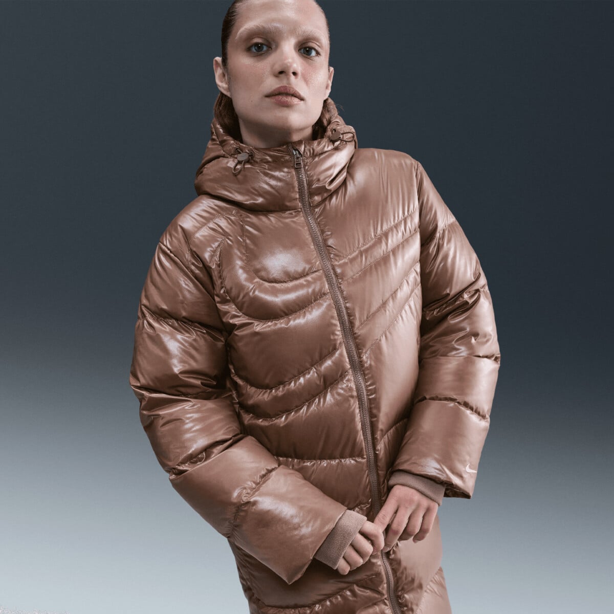 NIKE SPORTSWEAR SWOOSH SERIES THERMA-FIT OVERSIZED DOWN PARKA