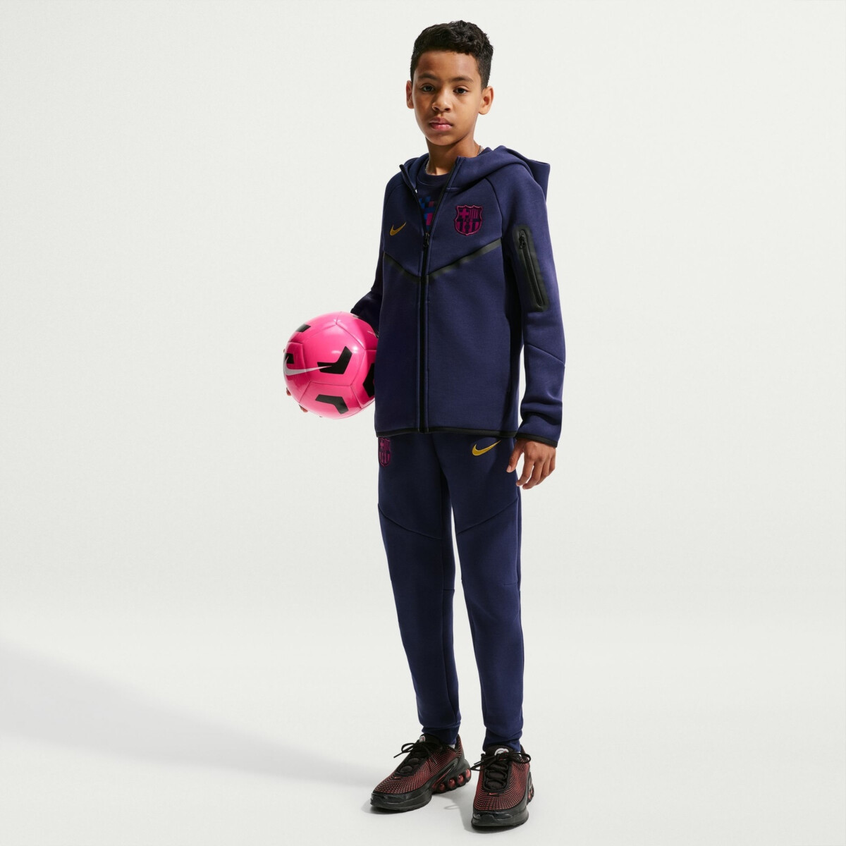 NIKE FC BARCELONA TECH FLEECE FOOTBALL FULL-ZIP HOODIE | Hoodies