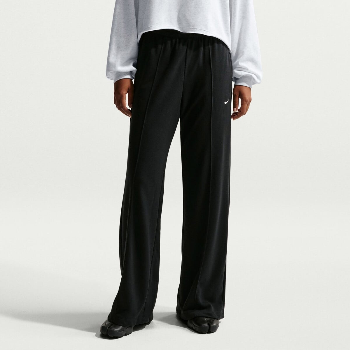 NIKE SPORTSWEAR CHILL TERRY MID RISE FRENCH TERRY OPEN-HEM PANTS