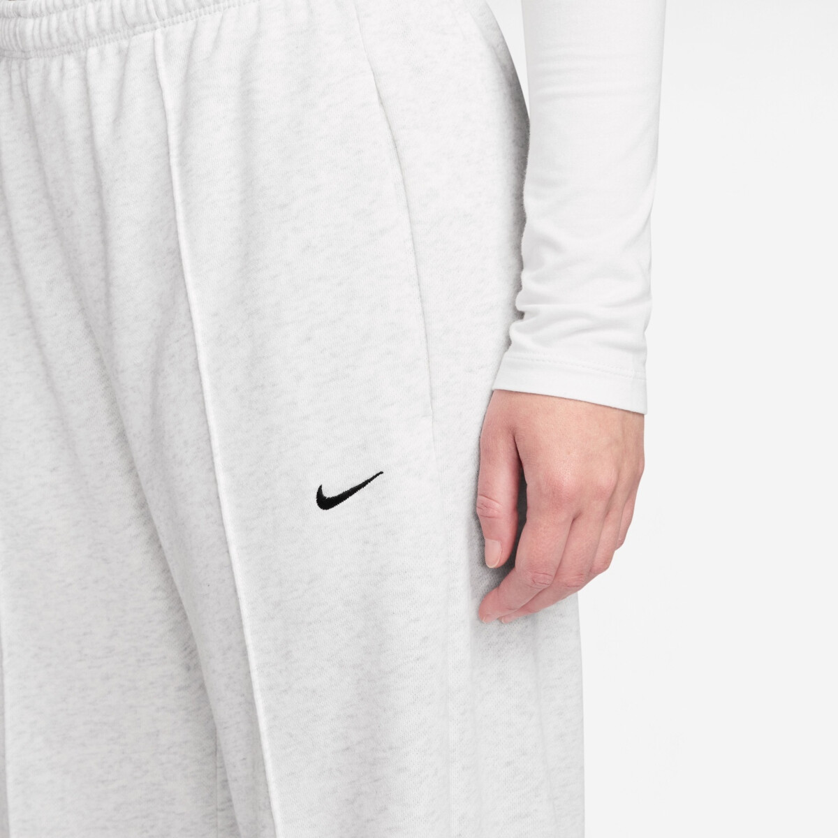 NIKE SPORTSWEAR CHILL TERRY MID RISE FRENCH TERRY OPEN-HEM PANTS