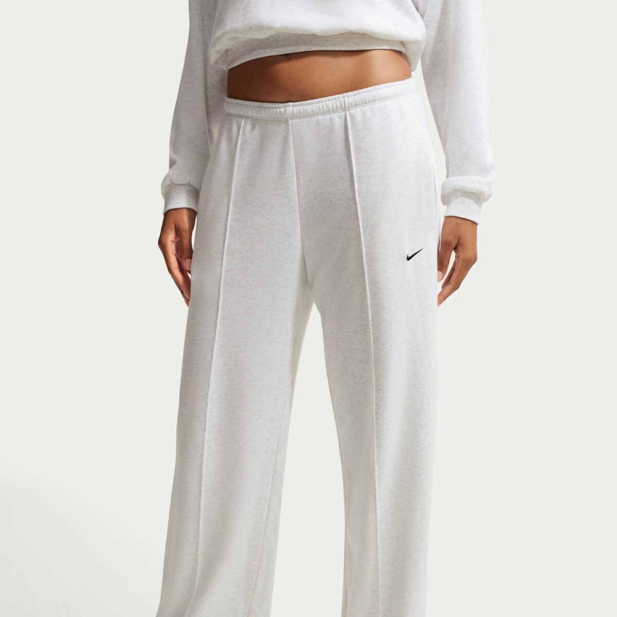 NIKE SPORTSWEAR CHILL TERRY MID RISE FRENCH TERRY OPEN-HEM PANTS