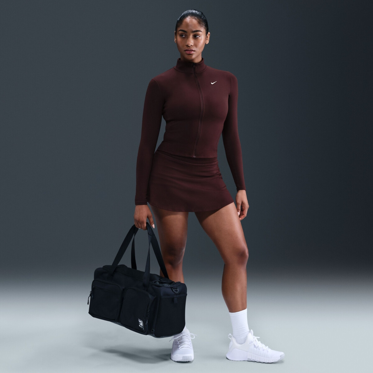 NIKE ONE FITTED DRI-FIT FULL-ZIP JACKET | Tops and Shirts | Sportland