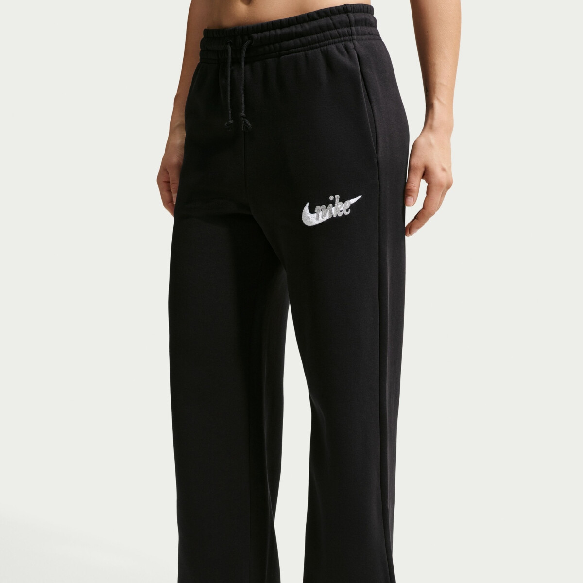 NIKE SPORTSWEAR PHOENIX FLEECE HIGH RISE WIDE-LEG LOGO PANTS
