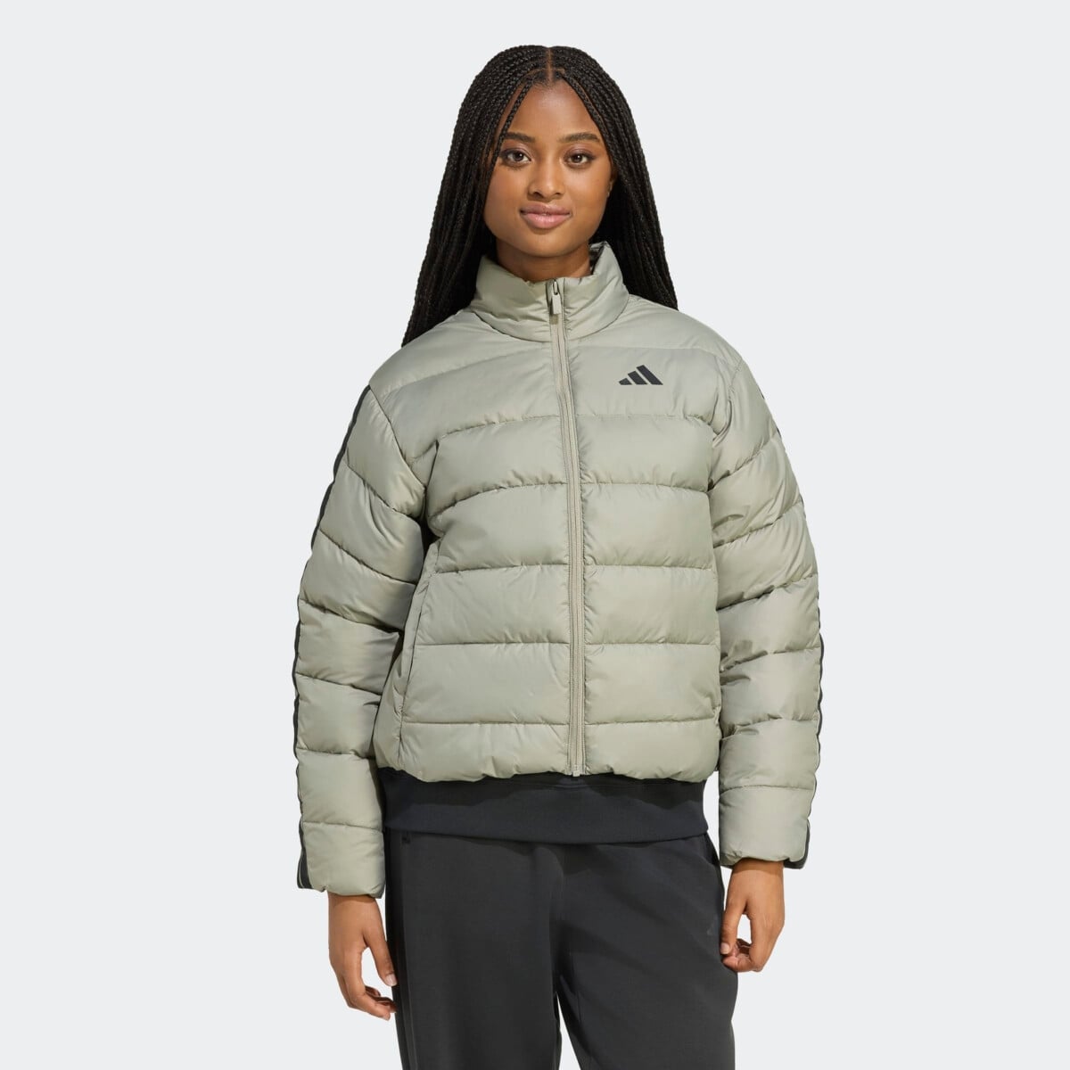 ADIDAS ESSENTIALS CLIMAWARM 3-STRIPES SYNTHETIC DOWN JACKETS