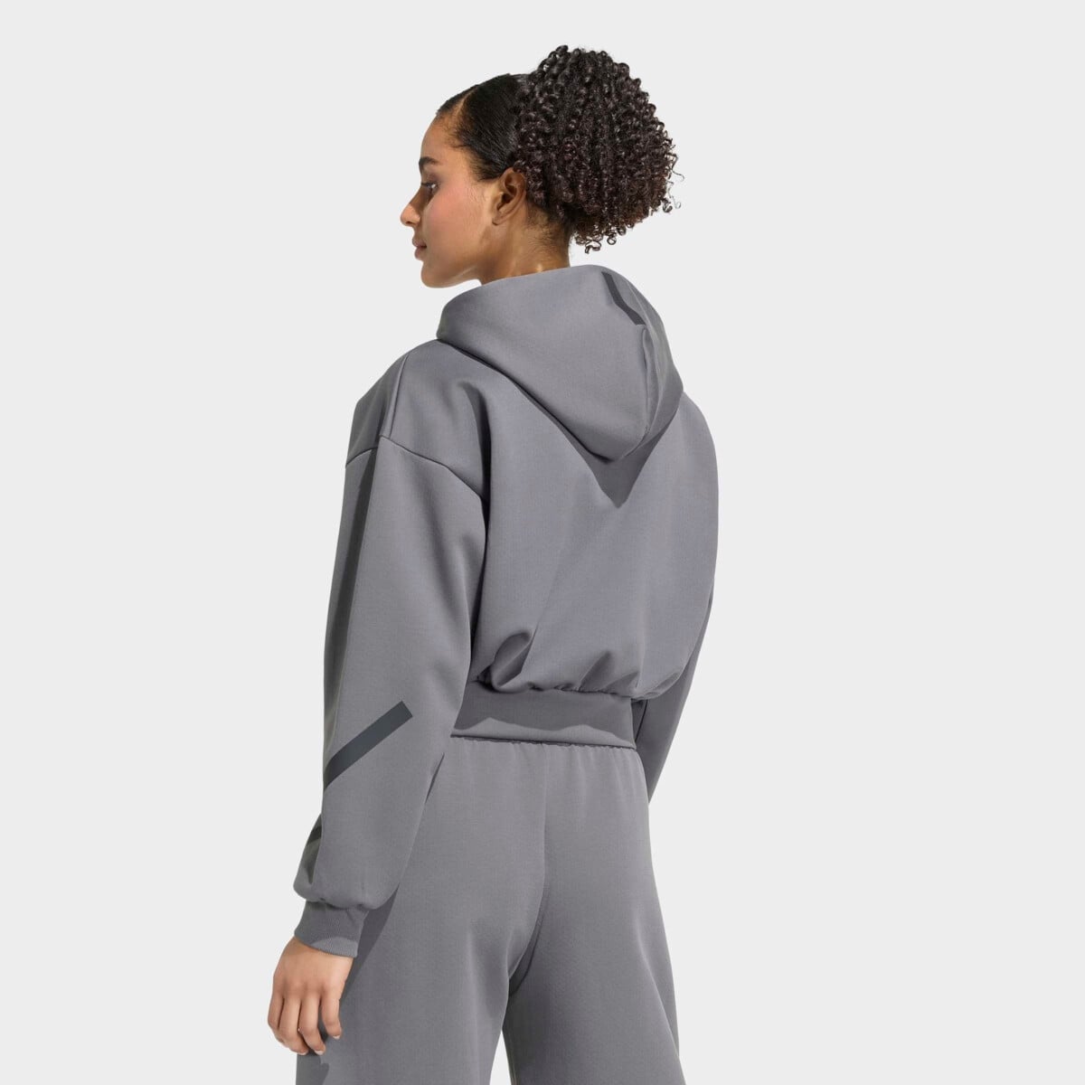 ADIDAS Z.N.E. CROPPED FULL ZIP SWEATSHIRT | Hoodies and