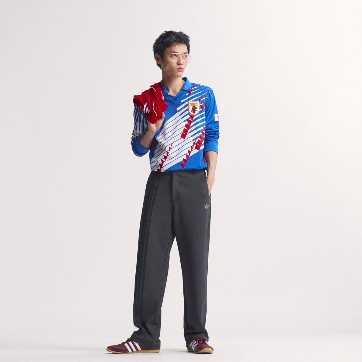 ADIDAS JAPAN HOME LONG SLEEVE JERSEY 1993 | Tops and Shirts