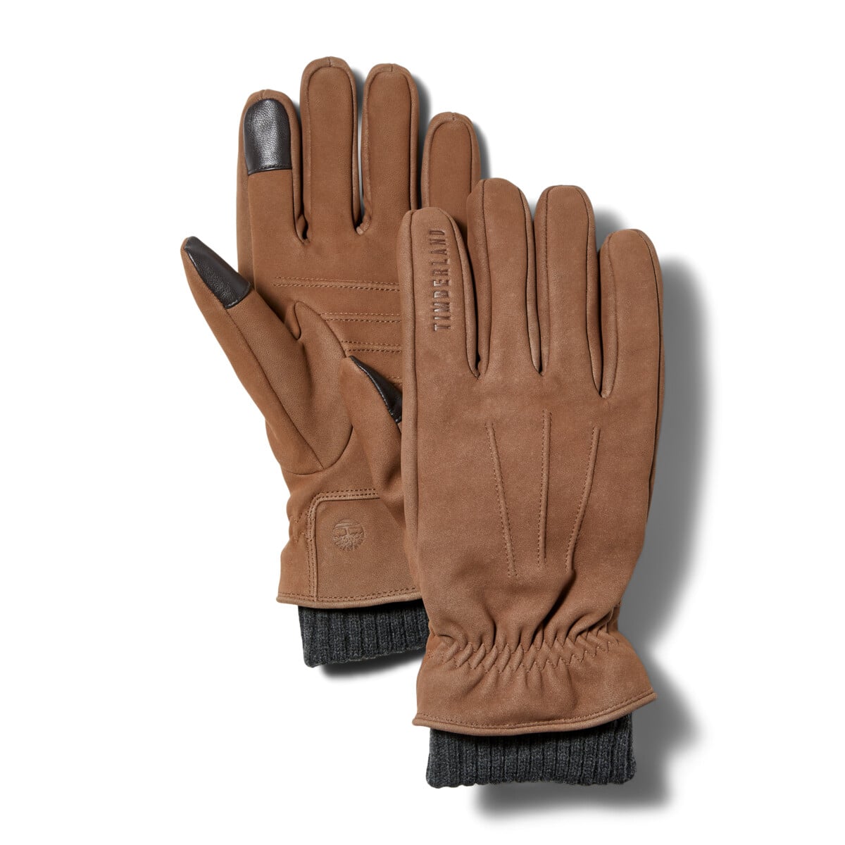 TIMBERLAND LEATHER GLOVE WITH RIB KNIT CUFF | Gloves | Sportland
