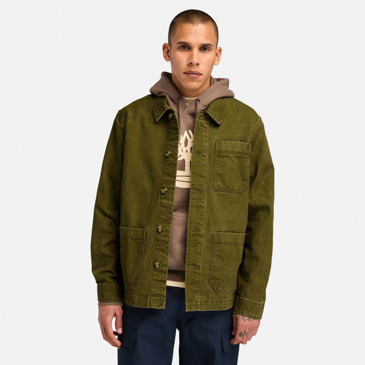 TIMBERLAND MEN'S KEMPSHIRE CANVAS CHORE JACKET | Jackets and