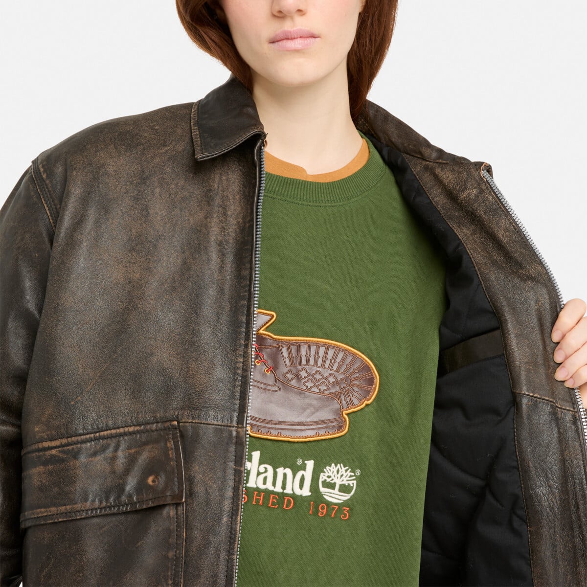 TIMBERLAND MEN'S STRAFFORD LEATHER JACKET | Jackets and Parkas