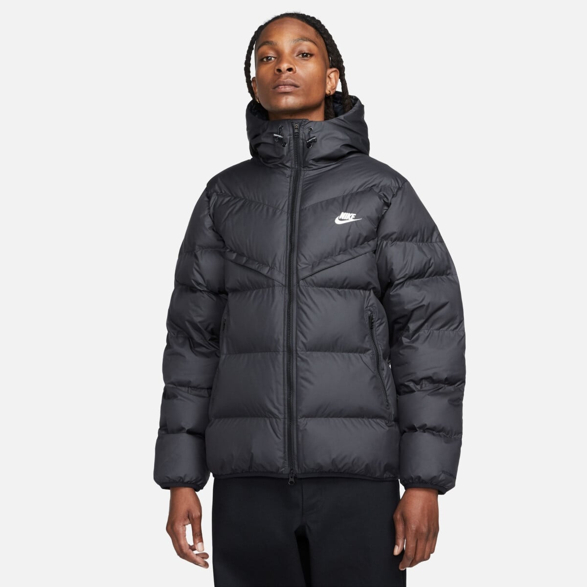 Nike Storm-Fit ダウンジャケット M ブラック NIKE STORM-FIT WINDRUNNER PRIMALOFT® MEN'S HOODED PUFFER JACKET