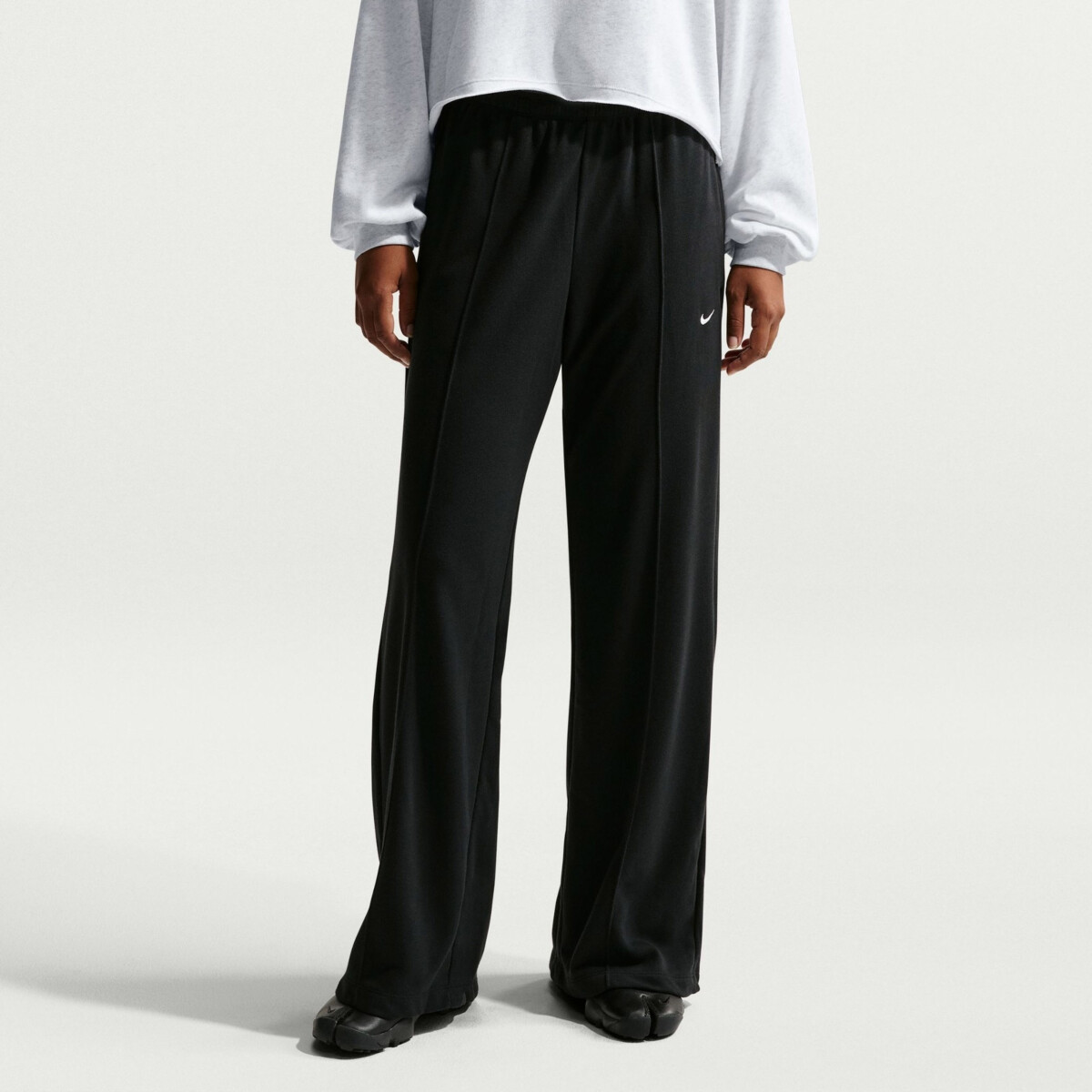 NIKE SPORTSWEAR CHILL TERRY MID RISE FRENCH TERRY OPEN-HEM PANTS