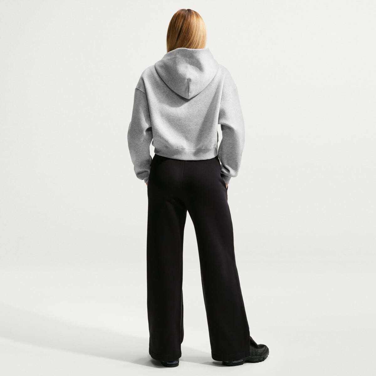 NIKE SPORTSWEAR PHOENIX FLEECE HIGH RISE WIDE-LEG LOGO PANTS
