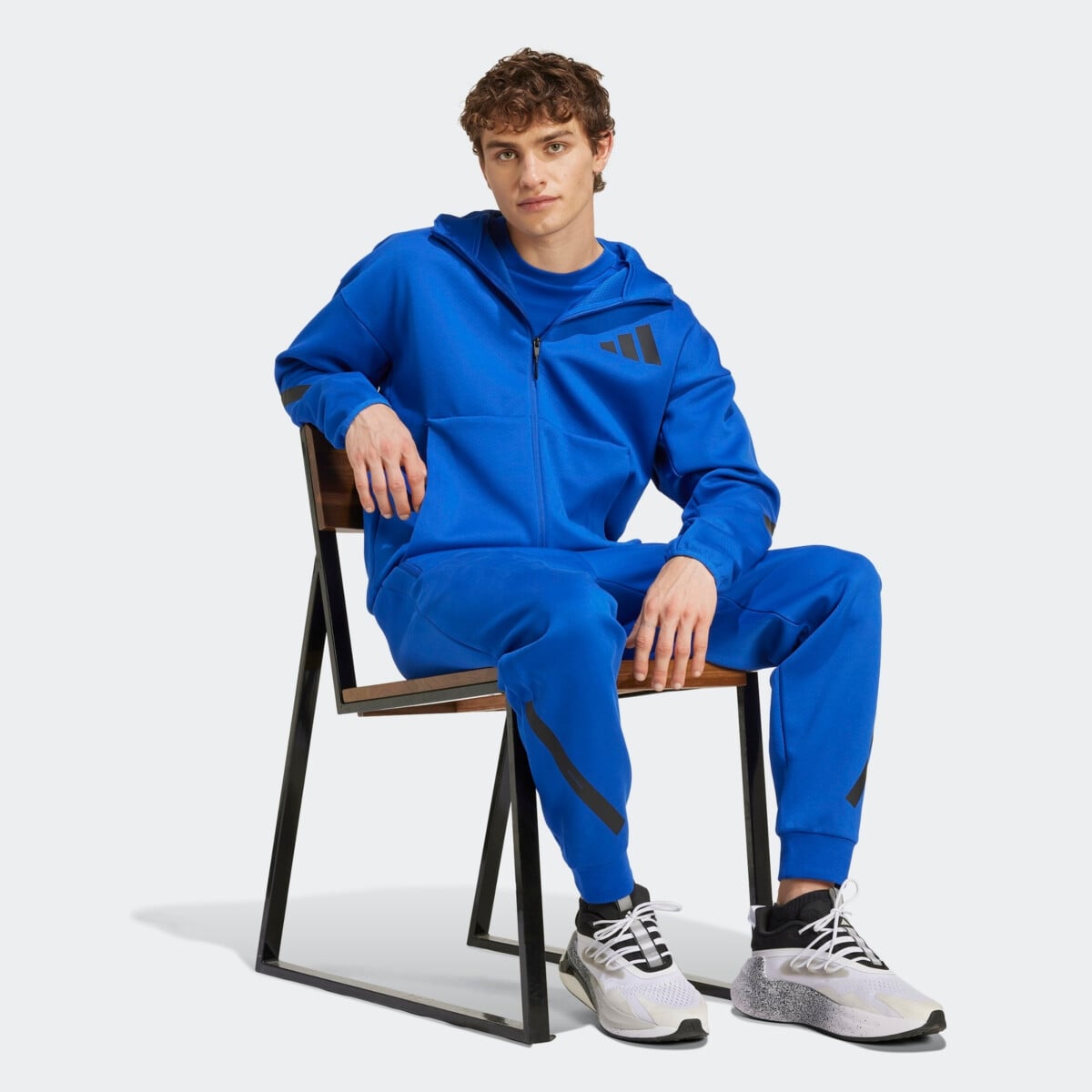 ADIDAS MEN'S NEW ADIDAS MEN'S Z.N.E. FULL-ZIP HOODED TRACK JACKET