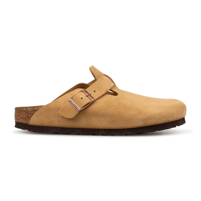 靴 Birkenstock Boston 39 BIRKENSTOCK BOSTON SUEDE LEATHER - NARROW FIT | Sandals and flip