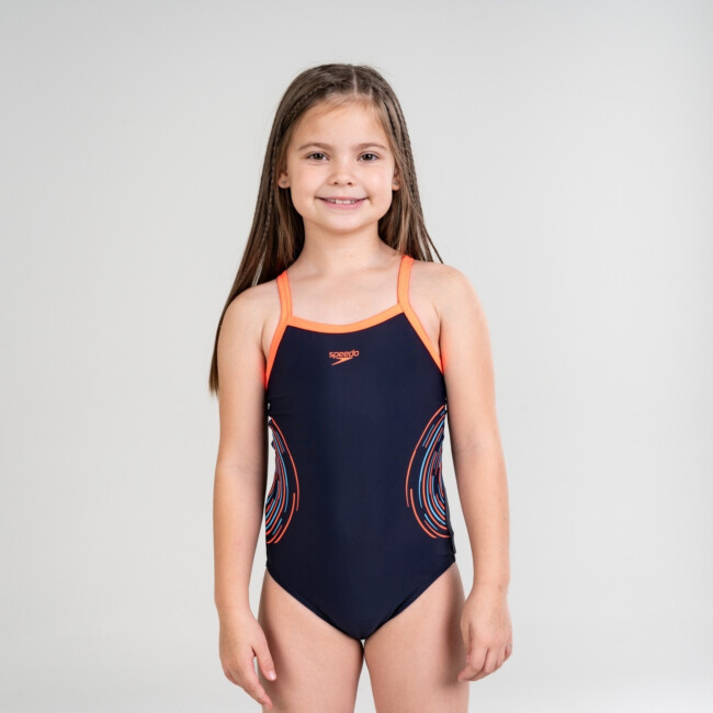 Speedo | Womens HyperBoom Placement Muscleback | Black/Pink/Chrc Speedo | Womens HyperBoom Placement Muscleback | Black/Pink/Chrc