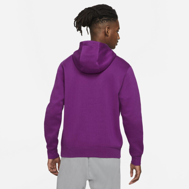 nsw club fleece hoodie iced lilac white
