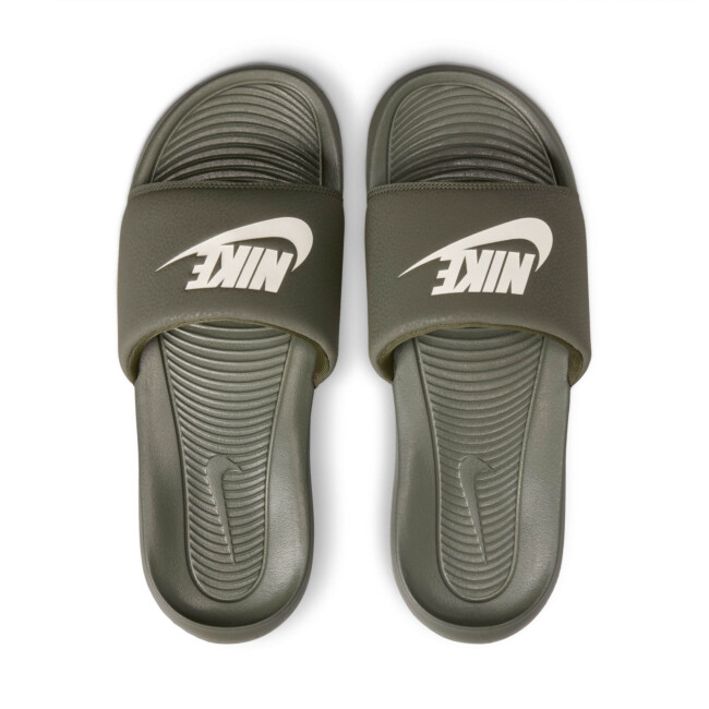 NEW! NIKE VICTORI ONE  SLIDES GREY FOG/SMOKE GREY/VOLT MENS 7 NEW! NIKE VICTORI ONE SLIDES GREY FOG/SMOKE GREY/VOLT MENS 7  main image 4