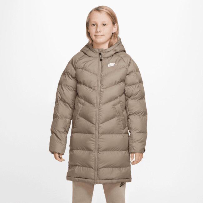 nike down fill long parka