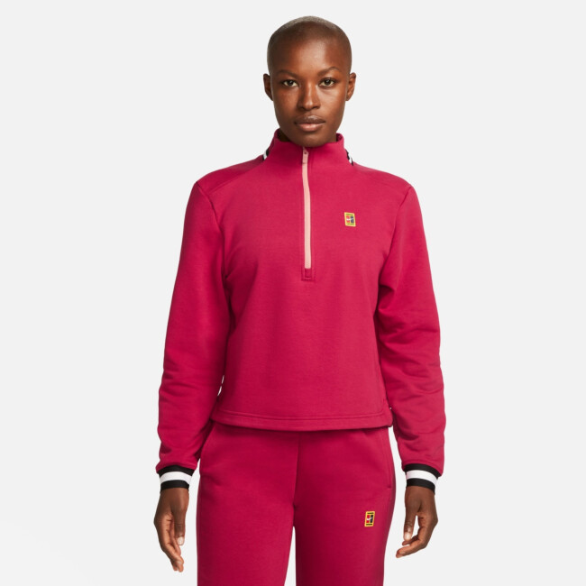 NIKECOURT DRI-FIT HERITAGE FLEECE WOMEN'S TENNIS TOP | Tops and