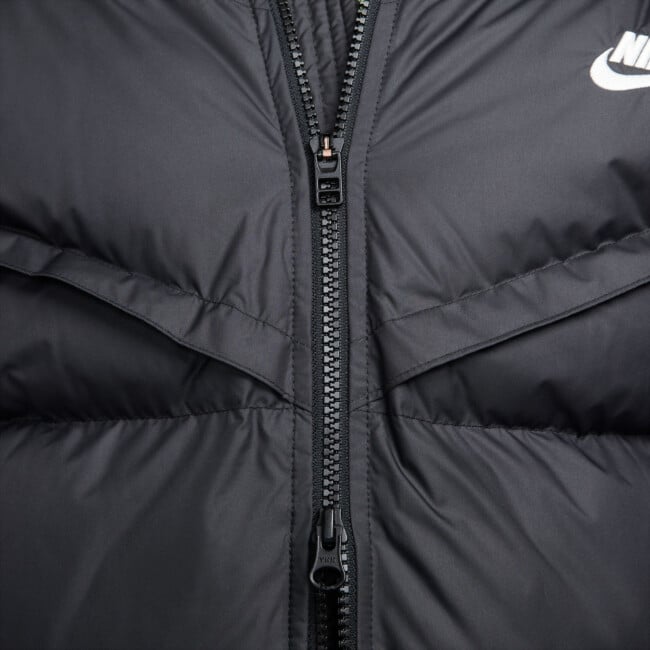 nike sportswear windrunner down fill men's hooded jacket black