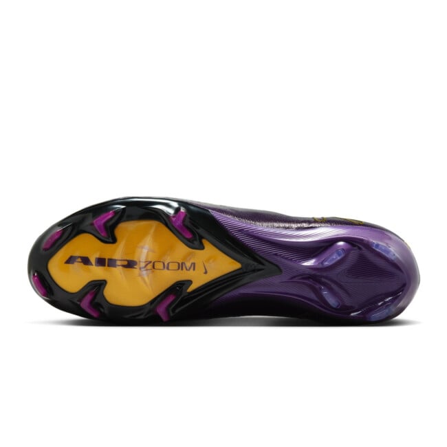 nike purple and gold football cleats