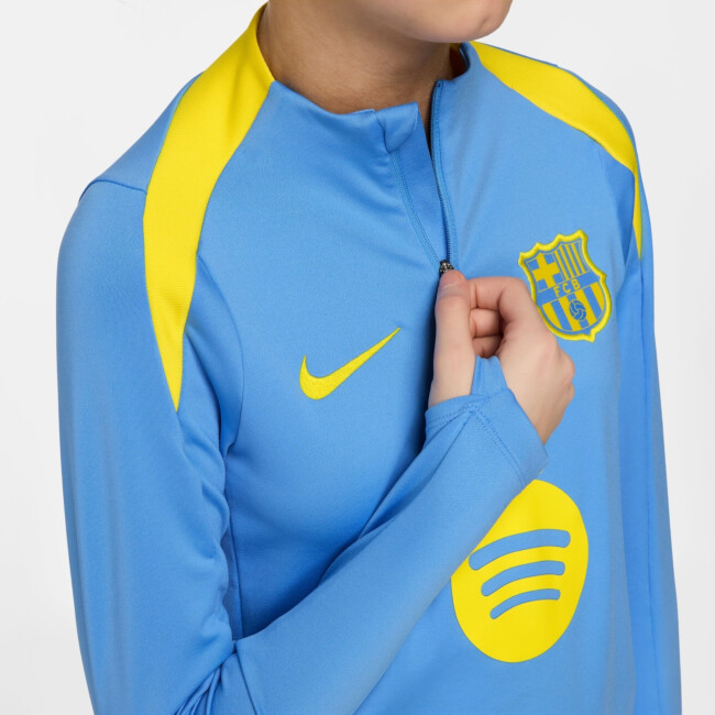 NIKE FC BARCELONA STRIKE FOURTH DRI-FIT FOOTBALL KNIT DRILL TOP