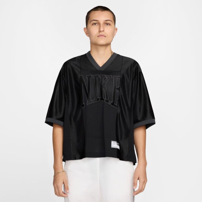 NIKE◆トップス/XS/--/BV8042-010 New Women's Nike x Off-White Easy Running Crop Top Vast Grey