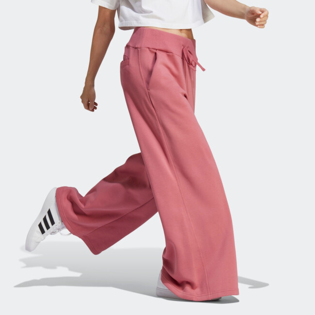ADIDAS WOMEN'S LOUNGE FLEECE WIDE JOGGERS | Pants | Sportland