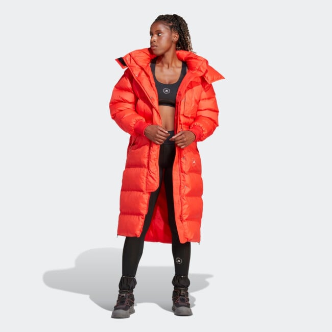ADIDAS BY STELLA MCCARTNEY WOMENS TRUENATURE LONG PADDED JACKET ADIDAS BY STELLA MCCARTNEY WOMENS TRUENATURE LONG PADDED JACKET