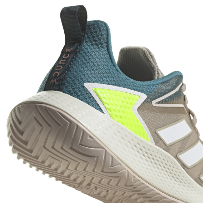 adidas gazelle silver green womens adidas Women's Defiant Speed 2 Tennis Shoes (White/White/Grey) 8.5