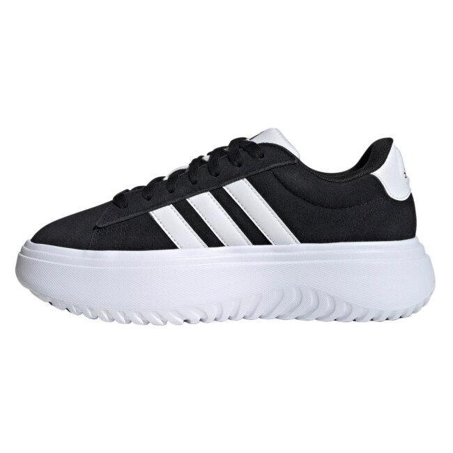 adidas gazelle silver green womens Shop Black Womens adidas Grand Court Platform Sneakers – Shoebacca main image 1