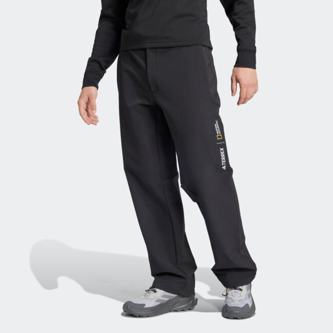 ADIDAS MEN'S NATIONAL GEOGRAPHIC SOFTSHELL TRACKSUIT BOTTOMS