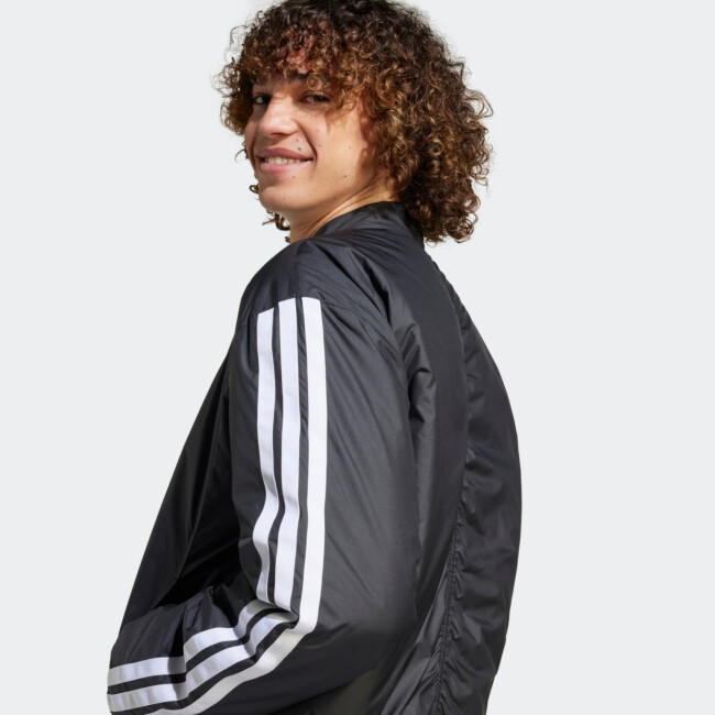 ADIDAS MEN'S ESSENTIALS 3-STRIPES INSULATED BOMBER JACKET