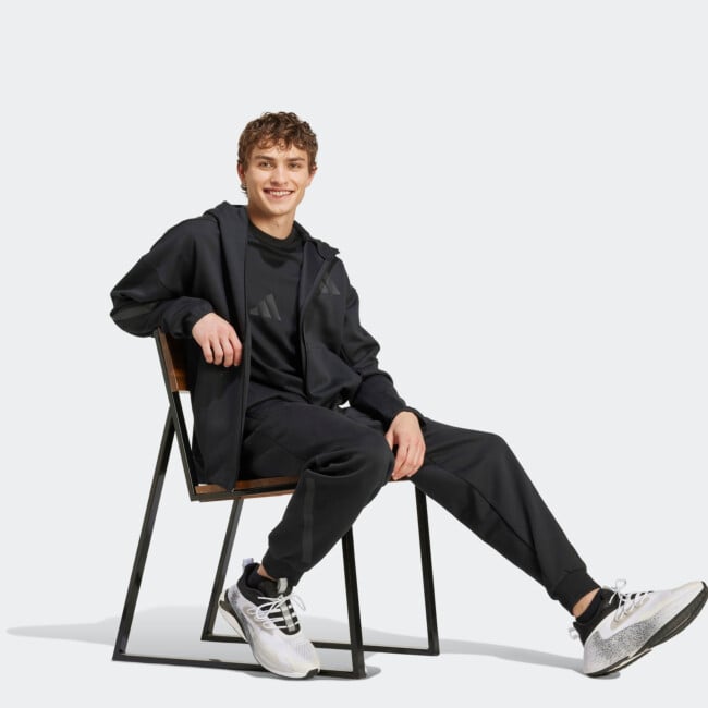 00s　INTERFACE　インターフェイス　スタジャン　Lサイズ Indiana Hoosiers Adidas Sideline Full Zip Black Jacket - Official