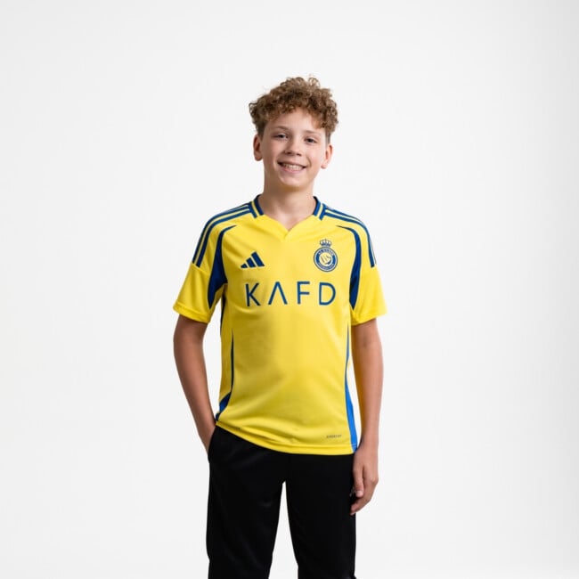 【adidas】AL NASSR FC 24/25 RONALDO HOME JERSEY アルナスル Al-Nassr FC adidas Home Shirt 24-25 - Ronaldo #7 - Kids