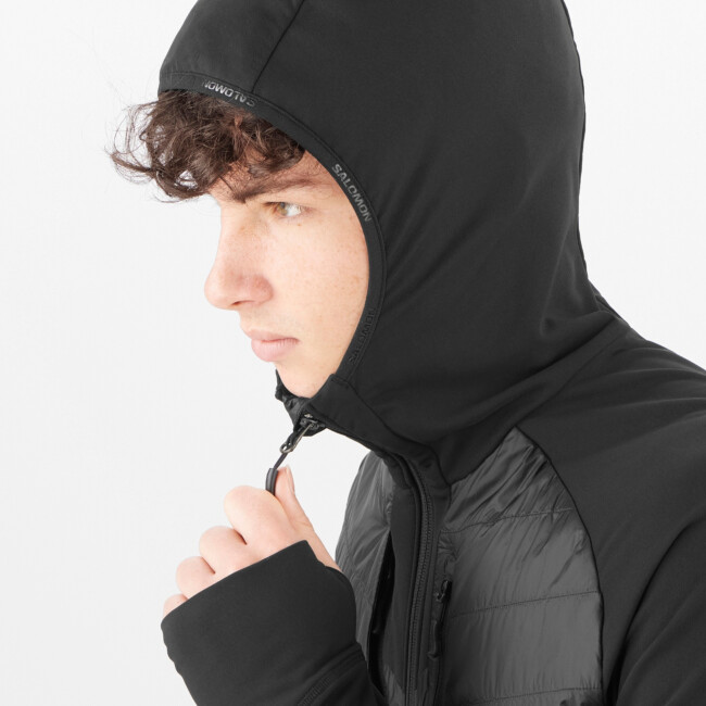 SALOMON MEN'S ELIXIR HYBRID HOODED JACKET | Jackets and Parkas