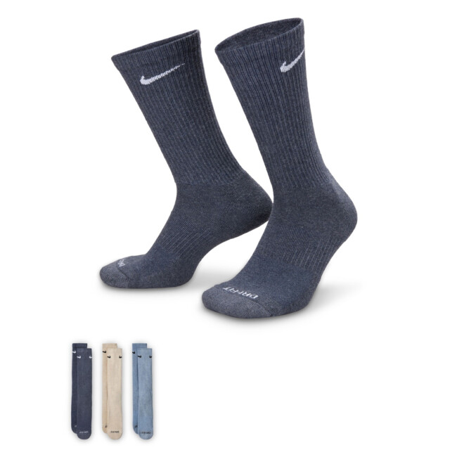 nike everyday cushion crew training socks three pack