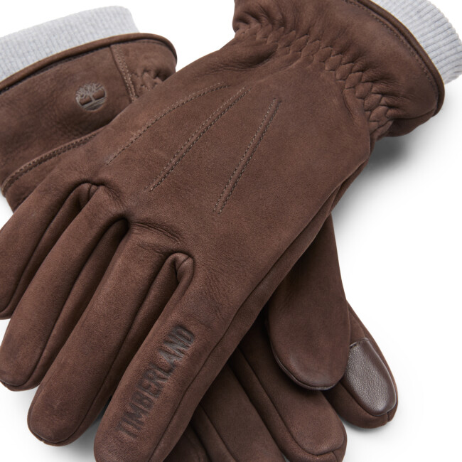 TIMBERLAND LEATHER WITH RIB KNIT | Gloves | Sportland